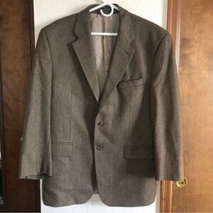 Lauren Ralph Lauren 44R Brown 100%‎ Lambs Wool Fully Lined 2 Button Sport Coat